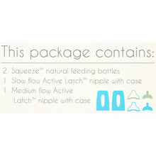 Kiinde Twist Squeeze Natural Baby Breast Milk Feeding Bottle with Nipples and Case (2 Pack)