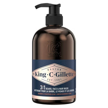 KingC.Gillette3in1Beard_Face_HairWashwithKingC.GilletteSignatureScent_11.8oz1 - USA Mega Market