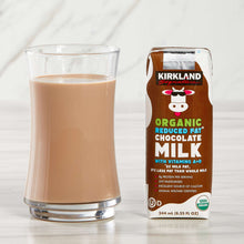 Kirkland Signature, Organic Reduced Fat Chocolate Milk, 8.25 fl oz, 24-Count