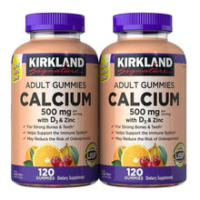 KirklandSignatureCalcium500mgwithD3-Zinc-240AdultGummies-_1 - USA Mega Market