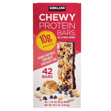KirklandSignatureChewyProteinBar_PeanutButter_SemisweetChocolateChip_1.41oz_42-Count - USA Mega Market