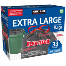 Kirkland Signature Flex-Tech 33-Gallon Trash Bag, 90-count