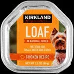KirklandSignatureLoafWetDogFood_SmallBreedAdultDogs_VarietyPack_3.5oz_45ct2 - USA Mega Market