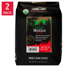 Kirkland Signature Organic Mexico Whole Bean Coffee, 2 lbs., 2-pack