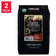 KirklandSignatureOrganicSumatraWholeBeanCoffee_2lbs_2-pack - Brands For Less USA