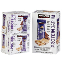 Barras de proteína Kirkland Signature sabor a masa de galleta con chispas de chocolate, 60 g (2.12 oz), paquete de 20 unidades