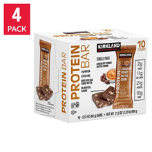 Kirkland Signature Protein Bars, Chocolate Peanut Butter Chuck, 2.12 oz Bars, 40-Count (4 Pack of 10)