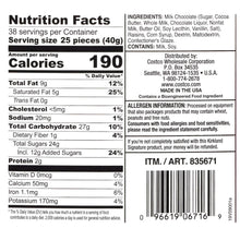 Kirkland Signature Raisins, Milk Chocolate, 3.4 lb