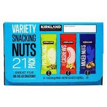 Kirkland Signature Snacking Nuts Variety Pack, 1.6 oz, 21-count
