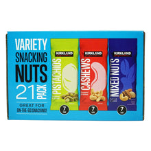 Kirkland Signature Snacking Nuts Variety Pack, 1.6 oz, 21-count