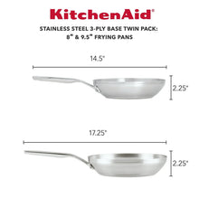KitchenAid3-PlyBaseStainlessSteelCookwareInduction2-PieceFryPansSet_BrushedStainlessSteel8 - USA Mega Market