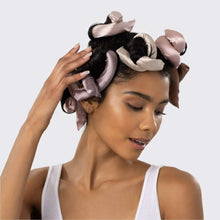 Kitsch Flexi Rods Heatless Hair Curler, Satin Covered Curling Rod, Rosewood 6pcs