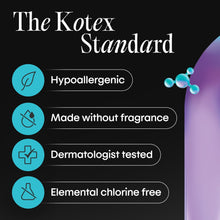 Kotex BioCare Ultra Thin Pads with Wings, Heavy Absorbency, 24 Count (PACK OF 3 )
