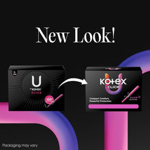 Kotex Click Compact Multipack Tampons, Regular/Super, Unscented, 45 Count (PACK OF 3 )