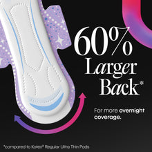 Kotex Overnight Maxi Pads, 39 Count (PACK OF 3 )