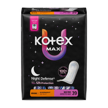 Kotex Overnight Maxi Pads, 39 Count (PACK OF 3 )