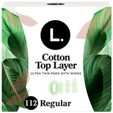 L-UltraThinOrganicCottonRegularPadswithWings-112ct-7-_1 - Brands For Less USA