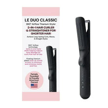 L-ange-Hair-Le-Duo-360-Airflow-Styler-Titanium-Flat-Iron-Hair-Straightener-Black - USA Mega Market