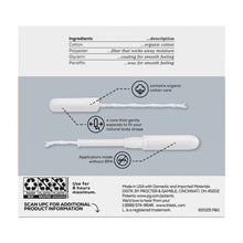 L. Tampons Super/Super Plus Absorbency, Made with Organic Cotton, 36 CT (PACK OF 3 )