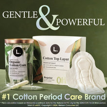 L. Ultra Thin Pads, Organic Cotton Top Layer, Regular, 112 count (PACK OF 3 )