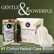L. Ultra Thin Pads, Organic Cotton Top Layer, Regular, 112 count