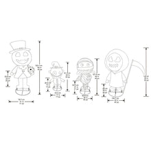 LED Pop-Up Halloween Friends, Set of 4