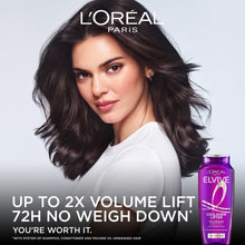 L'Oreal Paris Elvive Collagen Peptide + Lifter 72h Volumizing Full Regimen, includes 13.5 fl oz Shampoo and Conditioner, Mousse 6.7fl oz, and Dry Shampoo
