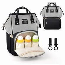 Mochila cambiador de gran capacidad, impermeable, multifuncional, con correas para cochecito, bolsillos térmicos y cambiador integrado. Ideal para viajar con bebés. 