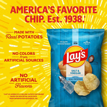 Lay's Salt & Vinegar Flavored Potato Chips, 15.25 oz. (PACK OF 3 )