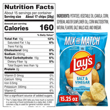 Lay's Salt & Vinegar Flavored Potato Chips, 15.25 oz. (PACK OF 3 )