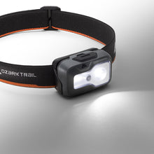 Ozark Trail 750 Lumen Led Headlamp – Multi-Color, Lightweight, Water Resistant, 5 Modes, 3 AAA Batteries Included – Gray/Orange