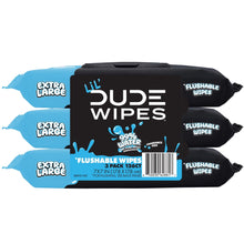 LiL' DUDE Flushable Wipes, Extra Large Fragrance Free Wet Wipes, 126 Count, 3 Pack