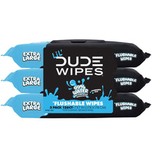 LiL' DUDE Flushable Wipes, Extra Large Fragrance Free Wet Wipes, 126 Count, 3 Pack