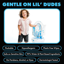LiL' DUDE Flushable Wipes, Extra Large Fragrance Free Wet Wipes, 252 Count, 6 Pack