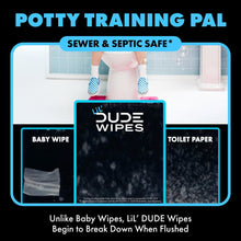 LiL' DUDE Flushable Wipes, Extra Large Fragrance Free Wet Wipes, 252 Count, 6 Pack