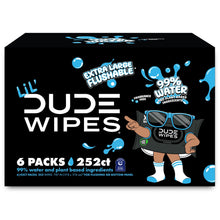 LiL' DUDE Flushable Wipes, Extra Large Fragrance Free Wet Wipes, 252 Count, 6 Pack