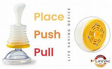 Kit de viaje amarillo LifeVac: dispositivo de succión portátil, botiquín de primeros auxilios para niños y adultos, dispositivo de succión portátil para las vías respiratorias de niños y adultos.