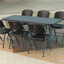 Lifetime 6' Commercial Grade Stacking Folding Table, Assorted Colors