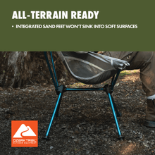 Ozark Trail Ultra-Light Packable High Back Polyester Camp Chair - Gray