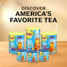 Lipton Zero Sugar Iced Tea Mix, Lemon Flavor Black Iced Tea, Makes 10 Quarts (Pack of 6)
