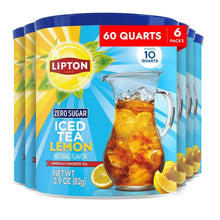 LiptonZeroSugarIcedTeaMix-LemonFlavorBlackIcedTea-Makes10Quarts-Packof6-_1 - USA Mega Market