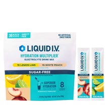 Liquid I.V. Hydration Multiplier, 30 Individual Serving Stick Packs in Resealable Pouch, Sugar Free, Variety Pack