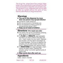 Little Remedies Sterile Saline Nasal Mist for Noses, Breathe Easy, Safe for Newborns, 3 oz