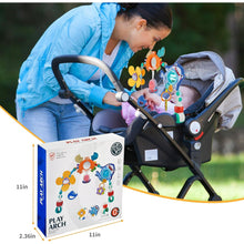 Ludolm Baby Stroller Arch Toys, Travel Car Seat Toys, Baby Play Arch Crib Accessory Toys, Mobile for Bassinet, Pram Activity Arch Bar Toys for Babies Infants