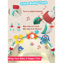 Ludolm Baby Stroller Arch Toys, Travel Car Seat Toys, Baby Play Arch Crib Accessory Toys, Mobile for Bassinet, Pram Activity Arch Bar Toys for Babies Infants