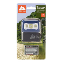 Ozark Trail LED 100 Lumens Headlamp, Blue, 3AAA Batteries Included