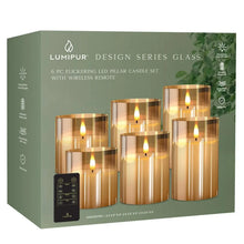 LumiPur6-pieceFlamelessLEDCandlesDesignSeriesGlasswithRemote5-_6 - USA Mega Market