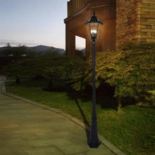 LutecOutdoorLEDSolarPostLight1 - USA Mega Market