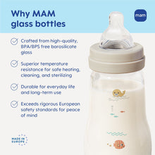 MAM Feel Good Glass Bottle 6oz, 1 PK, Unisex