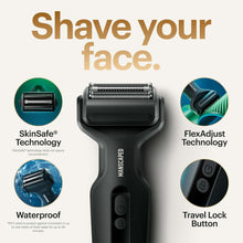 MANSCAPED® The Chairman Plus Precision Pack, Electric Foil Face Shaver and SkinSafe Precision Trimmer with Power Shave Gel